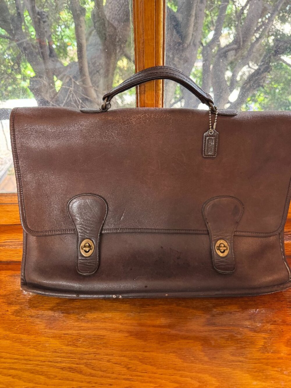 Coach Vintage Deep Brown Brief Bag/Diplomat Briefcase